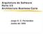 Arquitetura de Software Parte 3/3 Architecture Business Cycle. Jorge H. C. Fernandes Junho de 1999