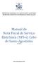 Manual da Nota Fiscal de Serviço Eletrônica (NFS-e) Cabo de Santo Agostinho