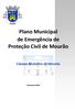 Plano Municipal de Emergência de Proteção Civil de Mourão CÂMARA MUNICIPAL DE MOURÃO