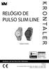 RELÓGIO DE PULSO SLIM LINE