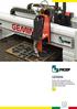 GEMINI. Portal CNC Automático de Furação, Fresagem e Sistemas de Corte Térmico para chapas de grandes dimensões. FICEP since 1930 MADE IN ITALY