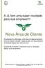 Nova Área de Cliente