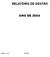 Ministério da Saúde FIOCRUZ Fundação Oswaldo Cruz Relatório de Gestão, 2004 RELATÓRIO DE GESTÃO ANO DE 2004