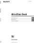 (1) MiniDisc Deck. MiniDisc Deck. Gebruiksaanwijzing MDS-JA20ES. Bruksanvisning. Manual de Instruções MDS-JA20ES by Sony Corporation
