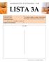 LISTA 3A. 4) As diversas medidas do produto: interno/nacional, bruto/líquido, a custo de fatores/a preços de mercado ANOTAÇÕES