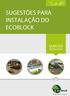 SUGESTÕES PARA INSTALAÇÃO DO ECOBLOCK