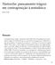 Nietzsche: pensamento trágico em contraposição à metafísica