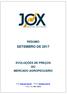 JOX Assessoria Agropecuária RESUMOS DE SETEMBRO DE 2003 n/ RESUMO SETEMBRO DE 2017 EVOLUÇÕES DE PREÇOS DO MERCADO AGROPECUÁRIO