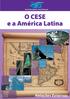 O CESE e a América Latina