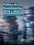 Política de Investimentos 2018 a 2022