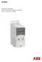 ACS350. Manual do Utilizador Conversores de Frequência ACS350 ( kw, HP)