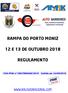 RAMPA DO PORTO MONIZ 12 E 13 DE OUTUBRO 2018 REGULAMENTO