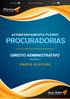 ACOMPANHAMENTO PLENUS PROCURADORIAS DIREITO ADMINISTRATIVO SEMANA 6 SINOPSE DE ESTUDO