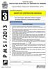 PREFEITURA MUNICIPAL DE SANTANA DO IPANEMA CONCURSO PÚBLICO MUNICIPAL 2013 P M S I /2013 INSTRUÇÕES GERAIS