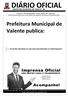 PREFEITURA MUNICIPAL DE VALENTE - BA. Sexta-feira 22 de Março de 2019 Ano III Edição n 44 Caderno 05