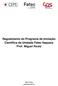 Regulamento do Programa de Iniciação Científica da Unidade Fatec Itaquera Prof. Miguel Reale