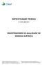 ESPECIFICAÇÃO TÉCNICA REGISTRADORES DE QUALIDADE DE ENERGIA ELÉTRICA
