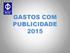 GASTOS COM PUBLICIDADE 2015