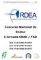Concurso Nacional Ensino I Jornada CRAD / TAD
