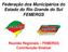 Federação dos Municipários do Estado do Rio Grande do Sul FEMERGS. Reunião Regionais FEMERGS Contribuição Sindical