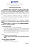 FUNDAÇÃO DE APOIO CIENTÍCO E TECNOLÓGICO DO TOCANTINS NÚCLEO DE GESTÃO DE PESSOAS EDITAL DE SELEÇÃO DE PESSOAL Nº 11/2016