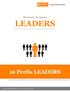 Manuais de Apoio LEADERS. Anticipate change. Inspire People. Deliver Results. 16 Perfis LEADERS