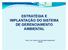 ESTRATÉGIA E IMPLANTAÇÃO DO SISTEMA AMBIENTAL PROF. DR. PEDRO MAGALHÃES SOBRINHO UNESP