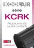 série KCRK Reguladores de caudal constante