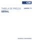 TABELA DE PREÇOS JANEIRO 19 GERAL DESTINADA A PROFISSIONAIS