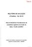 RELATÓRIO DE AVALIAÇÃO ATUARIAL - RA 35/15