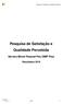 Pesquisa de Satisfação e Qualidade Percebida