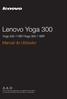 Lenovo Yoga 300. Manual do Utilizador. Yoga IBY/Yoga IBR