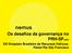 Os desafios da governança no PRH-SF(v05) XXI Simpósio Brasileiro de Recursos Hídricos: Painel Rio São Francisco