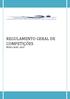 REGULAMENTO GERAL DE COMPETIÇÕES ÉPOCA 2018 / 2019