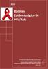 Boletim Epidemiológico de HIV/Aids