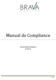 Manual de Compliance. Área de Gestão de Compliance Versão 1.6