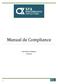 Manual de Compliance. Área de Risco e Compliance Versão 3.3