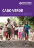 CABO VERDE. Relatório sobre o Tratamento de Doenças Tropicais Negligenciadas Perfil de 2017 para o tratamento em massa das DTN