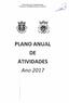 PLANO ANUAL DE ATIVIDADES DE 2017 FREGUESIA DE CAMINHA (MATRIZ) E VILARELHO PLANO ANUAL ~TIVIDADES. Ano 2017
