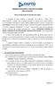 FUNDAÇÃO DE APOIO CIENTÍCO E TECNOLÓGICO DO TOCANTINS NÚCLEO DE PESSOAS EDITAL DE SELEÇÃO DE BOLSISTA Nº 34/2019