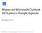 Migrar do Microsoft Outlook 2013 para o Google Agenda. Centro de aprendizagem gsuite.google.com/learning-center