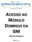ACESSO AO MÓDULO DOMINGO DA SNI (SISTEMA DINAMIZA)