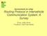 Apresentação do artigo Routing Protocol in Intervehicle Communication System: A Survey. Érica Julião Alvim Frederico José Dias Moller