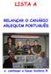 LISTA A RELANÇAR O CANÁRIO ARLEQUIM PORTUGUÊS