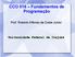 CCO 016 Fundamentos de Programação
