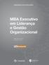 Universidade do Sul de Santa Catarina MBA Executivo em Liderança e Gestão Organizacional