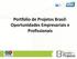 Portfolio de Projetos Brasil: Oportunidades Empresariais e Profissionais