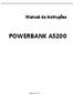 Página 1 de 8. Manual de instruções POWERBANK A5200