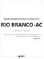 RIO BRANCO-AC. Cuidador Pessoal. Prefeitura Municipal de Rio Branco do Estado do Acre