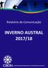 Relatório de Comunicação INVERNO AUSTRAL 2017/18